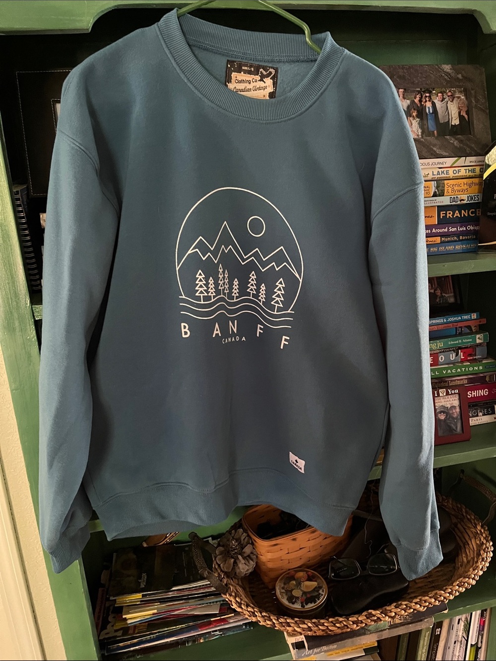Banff Crewneck Sweatshirt in Dusty Blue